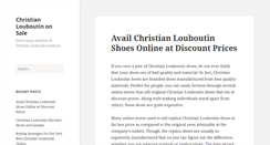 Desktop Screenshot of christian-louboutin-sale.us