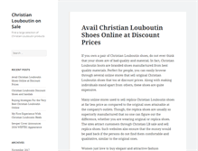 Tablet Screenshot of christian-louboutin-sale.us